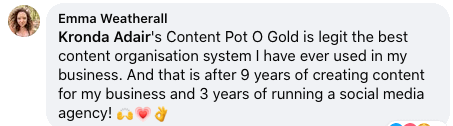 Screenshot of Pot o Gold testiminoal