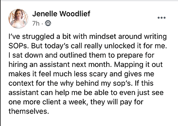 CBC_TESTIMONIAL_jenelle_sops_20210217 Jenelle's SOP Breakthrough testimonial