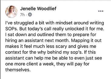 Jenelle's SOP Breakthrough testimonial