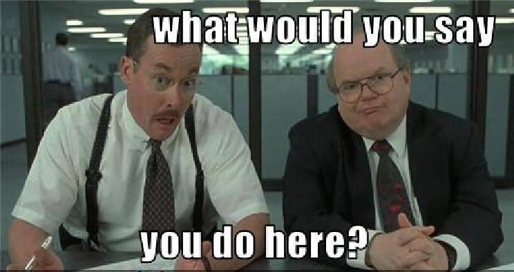 Office Space Meme: What would you say you do here?